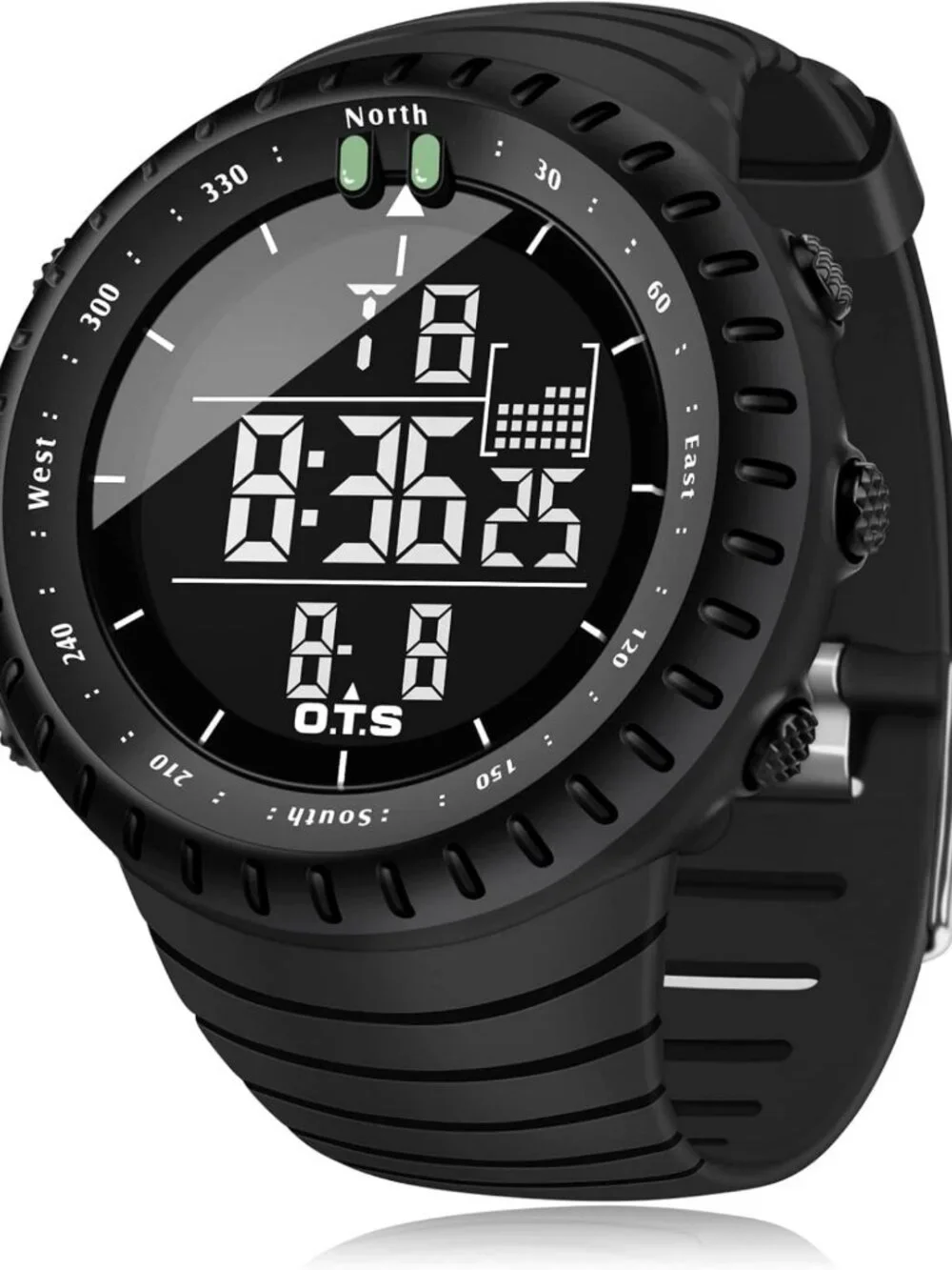 Men's Waterproof Digital Sports Watch | Tactical LED Backlight Timepiece